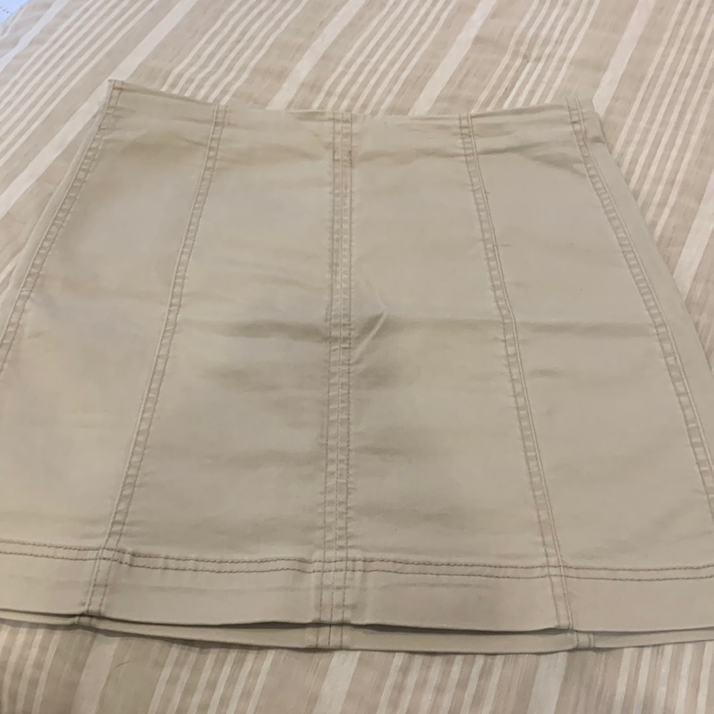 Khaki bodycon skirt